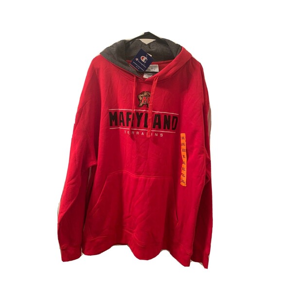 Champion Other - Champion Men's Sweatshirt Hoodie Size XXL Maryland Terrapins Red Black